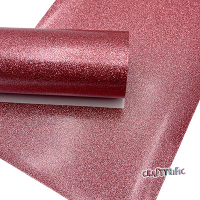 Light Pink Glitter Vinyl With Canvas Back For Embroidery