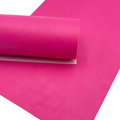 Flamingo Pink Smooth Faux Leather Sheet