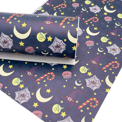 Halloween Smooth Faux Leather Sheet