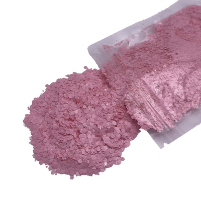 Matte Baby Pink Chunky Glitter, Polyester Glitter, Solvent Resistant, Premium Quality Glitter for Tumblers
