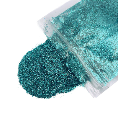 Teal Blue Fine Glitter 1oz, 1/64 Fine Glitter, Polyester Glitter, Solvent Resistant, Premium Quality Glitter
